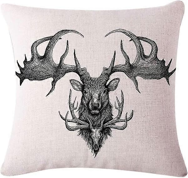 Dekorativ Kuddfodral Lin Multi 3D Mönstrad 45x45 cm för Höst Vinter