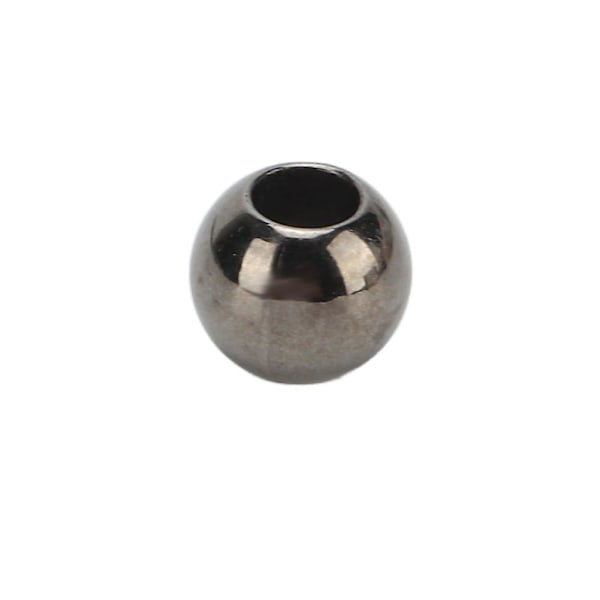 200 st Distanspärlor Stort Hål Runda 5mm/0.2in Öppning 10mm/0.4in Smycken Harts Distanser för Armband Halsband 10mm Pistol Färg