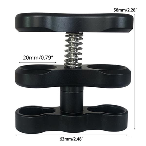 Undervands Kugleklemme Dykkerarm Lampeholder til Video Flash Lys Arm System