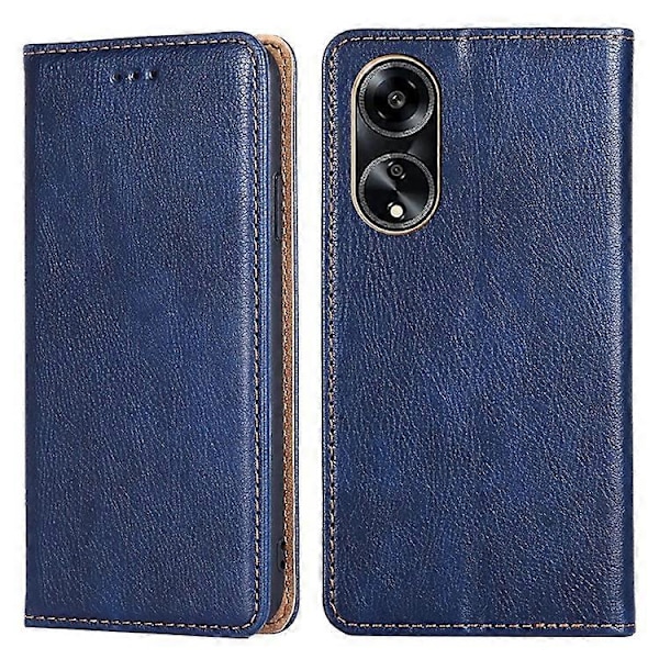 Kompatibelt för Oppo A1 5G Smartphone Fodral Ställ Magnetisk Stängning Plånbok PU Läder Telefonskal Blue