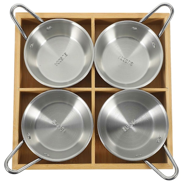 Serveringsfat För Fester Metall Mat Serveringsfat Hot Pot Restauranganvändning 22.90X22.90X4.10CM Separata Ingredienser 1Set
