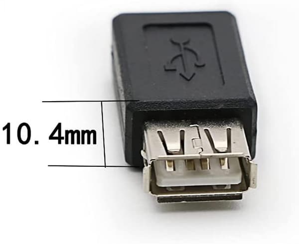 SBSGV USB 2.0 A Hun til USB B Mini 5 Pin Hun Adapter Konverter, Understøtter 2.0 dataoverførsel