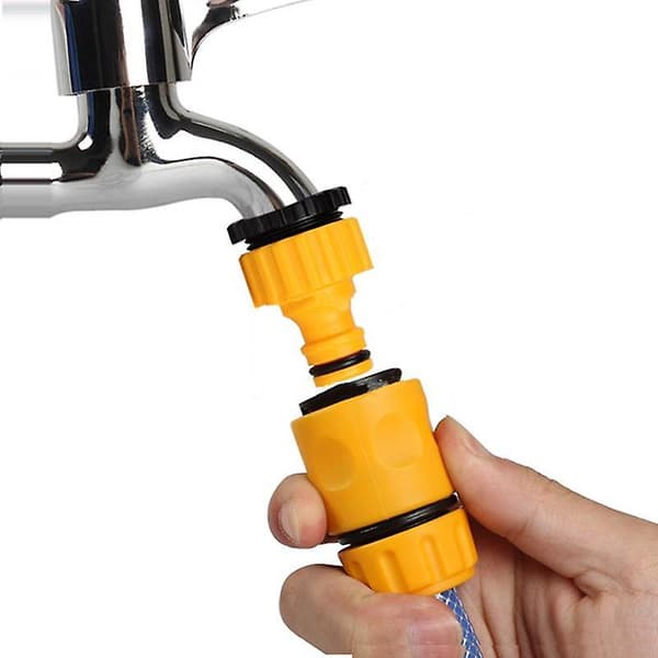 Kranadapter - 1 stk, Se dimensjonstabell, Plastmateriale, Gul