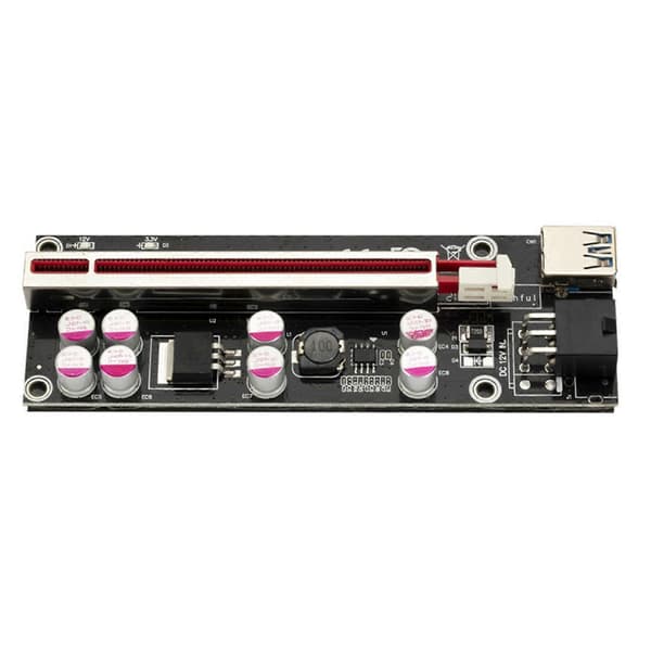 6PCIEX1 til X16 Grafikkort Slot Adapter PCI-E Riser Board PCI til Express