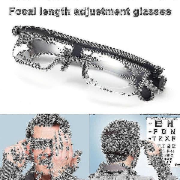 Justerbare briller Dial Vision Variable Focus briller avstandslesing (2 stk)