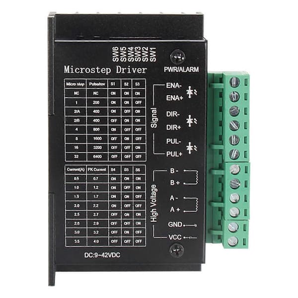 Stepmotordriver 32 Underinddeling 4.0A 9 til 42V Lav Støj Anti-interferens Stepmotordriver til Automation