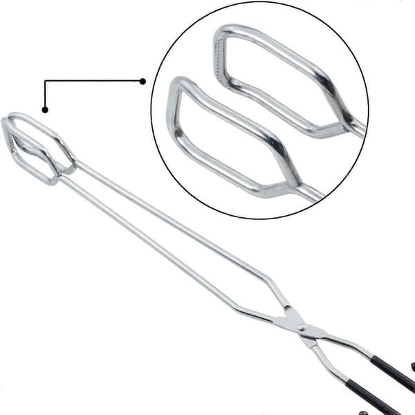 Ekstra lang saksetang 41 cm rustfritt stål grilltang