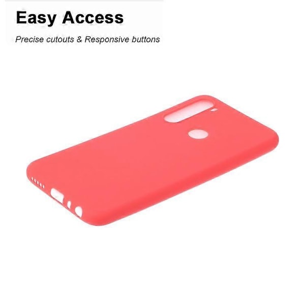 Blødt frostet TPU-cover kompatibelt med Xiaomi Redmi Note 8 Red