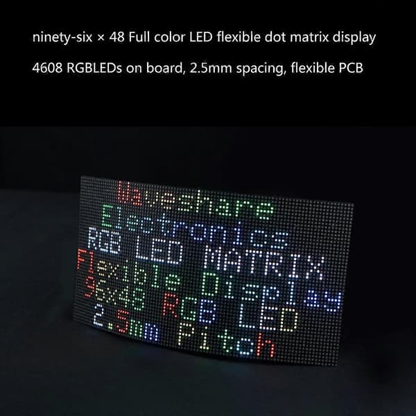 96x48 RGB Flexibel LED-Panel Matris Programmerbar Adresserbar NeoPixel