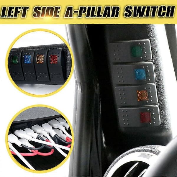 Bil A-stolpe Bryterpanel Venstre Side Rocker for JK 2007-2017