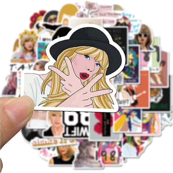 Singer Taylor Alison Tarrat, Vedenpitävät Kestävät Vinyyli Taylor Tarrapaketit Teineille, Vesipulloille, Tietokoneelle, Matkustamiseen (A(50 KPL))