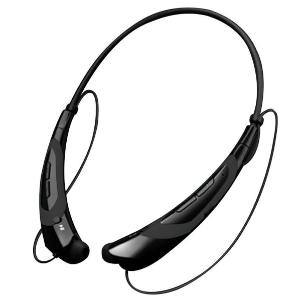 Bluetooth-hovedtelefoner, Bluetooth 4.0 trådløst nakkebåndsheadset med udtrækkelige øretelefoner, sportssvedtætte støjreducerende øretelefoner purple