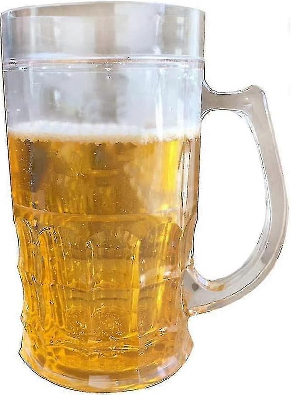 Knepig Ölmugg - Dubbel Interlayer Is Skämt Fake Ölmugg (401-500ml)