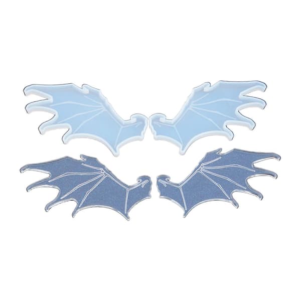 Engel Djævel Vinge Form Epoxy Resin Form Halloween Ond Vinge til Vedhængsfremstilling