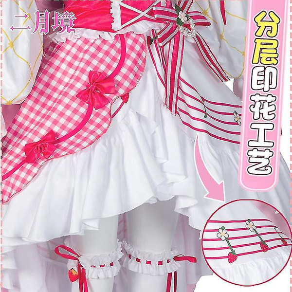 Ny trend Miku 15:e Cosplay kostymer Rosa prinsessklänning Jubileumsminneskläder Miku15:e årsdagen Figur Cosplay
