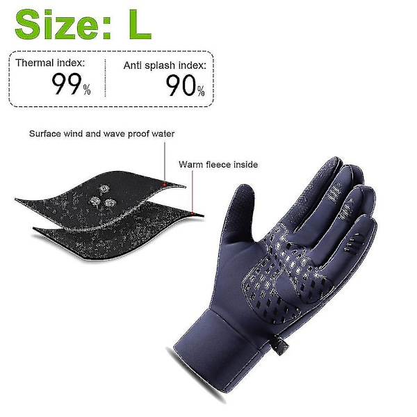 Vattentäta Ski Snow Handskar Herr Dam Vinterisolerade för Snowboard S-xl M