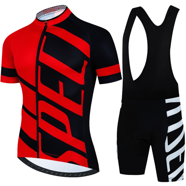 2023 Pro Team Cykeltröja Set Sommar Cykelkläder MTB Cykelkläder Uniform Maillot Ropa Ciclismo Man Cykelcykeldräkt Gold XXL