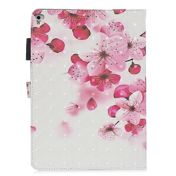 PU Læder Tablet Cover med Mønsterprint [Wallet Stand] Kompatibel med iPad 9.7-tommer (2018) (2017) (2016)/iPad Air 2, Etc Red