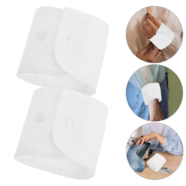 1 Par Avtakbare Ermemanchetter for Kvinner Dekorative Håndleddsmanchetter Falske Ermer for Bluse Jakke Genser Elegante Armtilbehør