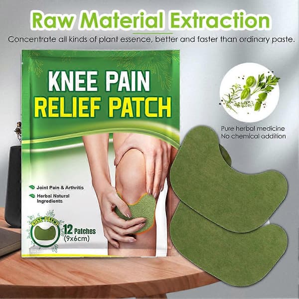 Knee Relief Patch Sticker Muskelavslappnande Smärtplåster för Nacke Rygg