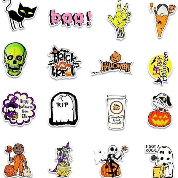 Halloween-piirrostarrat, 50 kpl, PVC-liima