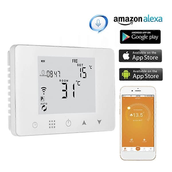 til Smart Termostat til A lexa G oogle Home-Trådløs Rumtermostat