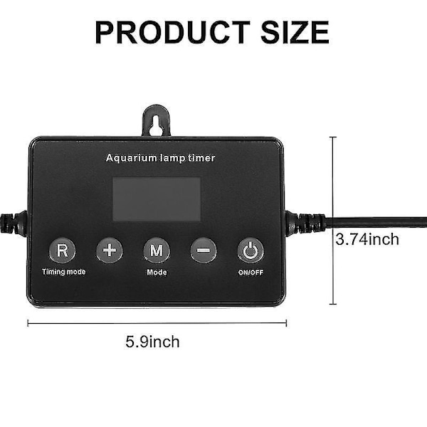 Smart LED Akvarielys Timer Kontroller Dimmer Fisketank Lys Kontroller Og Dimmer