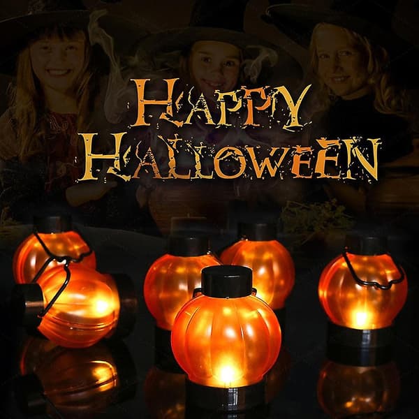 Halloween Telys 6 stk. LED-lys Dekor