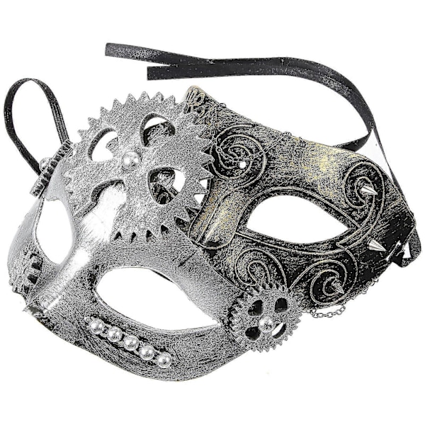 2 stk. Venetianske Masker Retro Steampunk Maskerade Masker Mardi Gras Maskerade Utkledningsmasker