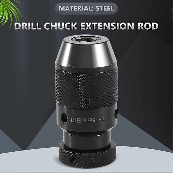 Nyckellös Borrchuck 0.2-16mm B18 + Mt3 M12 Din228a Morse Konisk Dorn