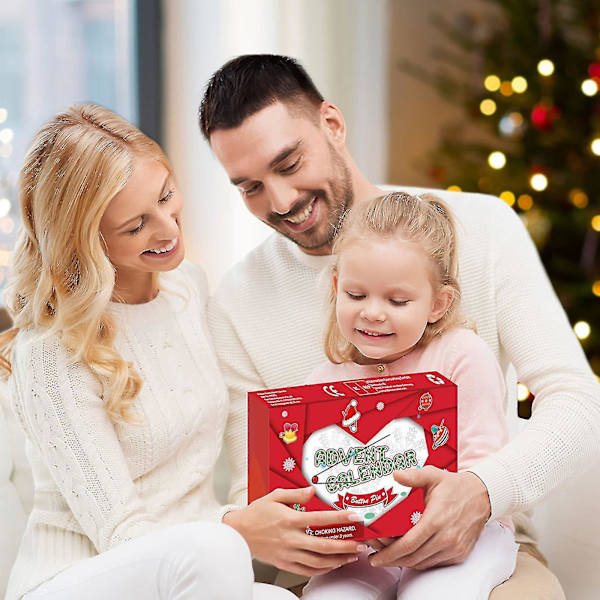 Jul advent nummer 24 Nedräkning Brosch Gåva