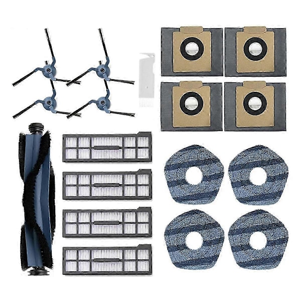 For X10 Pro Omni Robot Støvsuger Deler Hovedsidebørste Moppeklut Hepa Filter Støvpose Tilbehør Edition 2