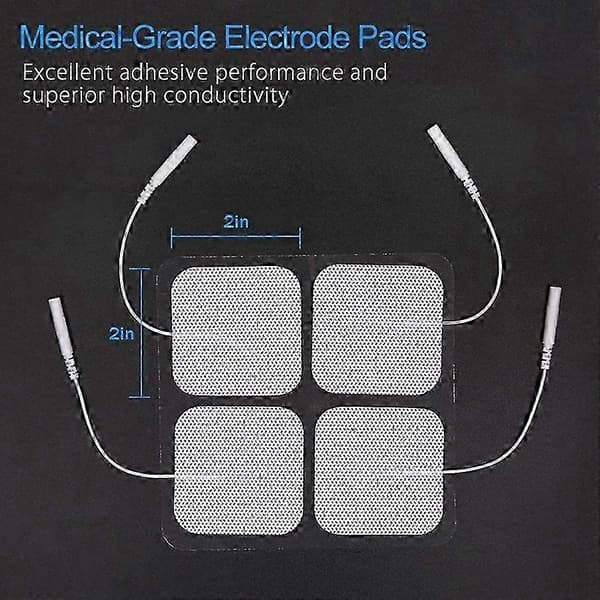 40 stk. TENS-enhet pads, 2X2 elektroder kompatible med EMS muskelstimulator elektroterapi pads
