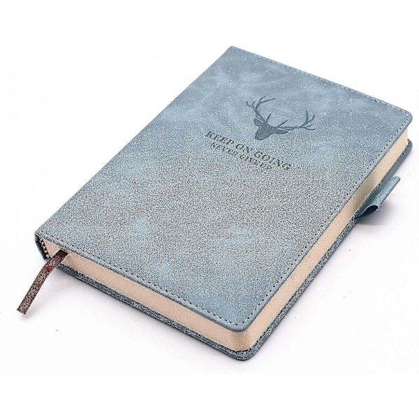 Klassisk Linjeret Notesbog Hardcover Dagbog Perfekt til Kontor Hjem Skole Forretning Skrivning og Noter (Lyseblå)