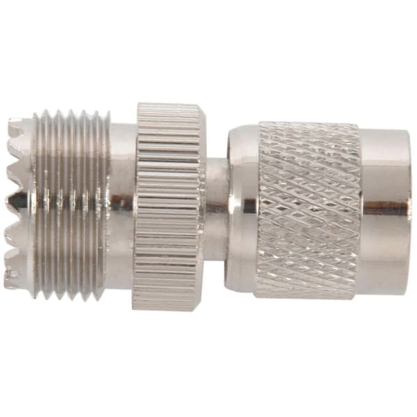 Tnc Hann Til Pl259 Uhf Hunn Adapter Kobling, Sølv-L