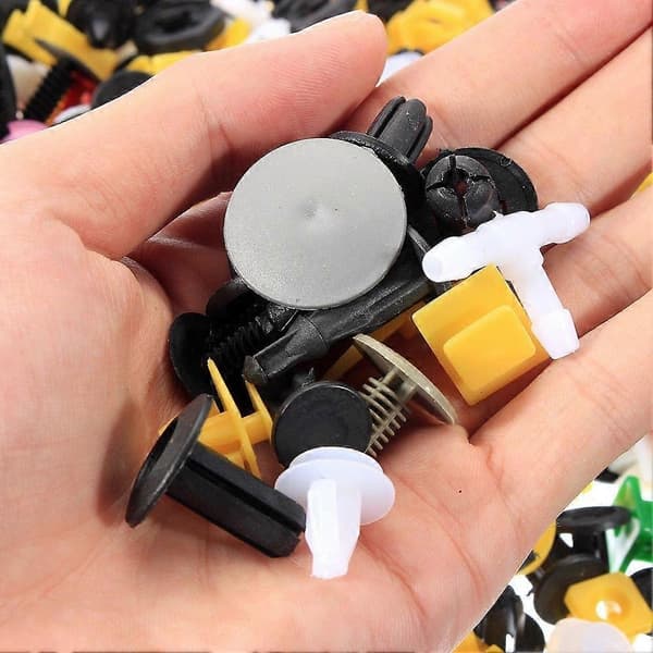 500 st Blandat Sortiment Universal Auto Clip Fordonsfäste Spänne Bil Fixerad Klämma