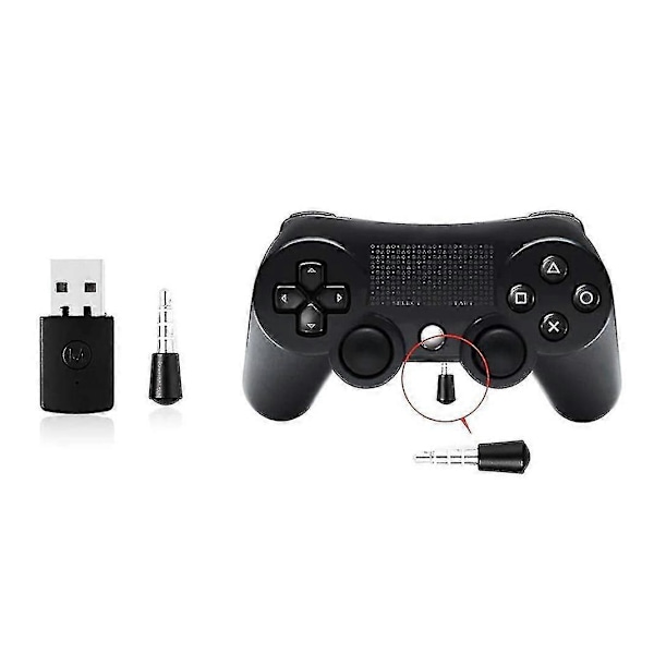 USB Bluetooth Dongle - Trådløs Adapter til PS4 Controller Gamepad