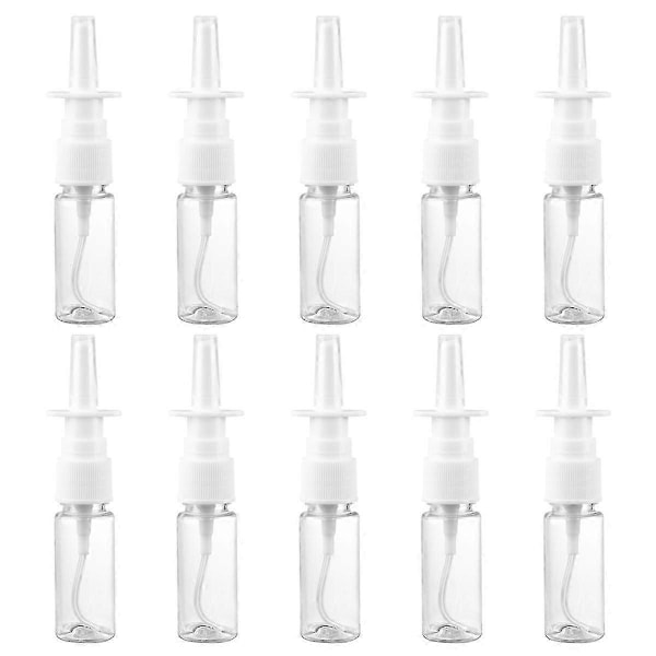 20 st 15 ml Förtjockad Sprayflaska Nässprayflaska Direkt Sprayflaska PET Transparent Plastflaska Bärbar Sprayflaska för Resor Utomhus