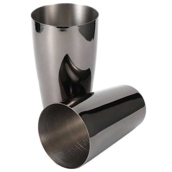 800/600ml Svart 304 Rustfritt Stål Cocktail Shaker Sett - Party Bar Bartender Tilbehør