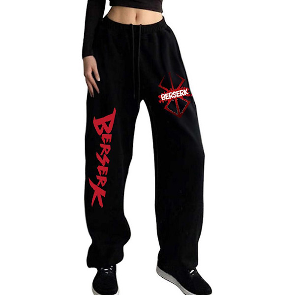 Anime-housut Berserk lenkkeilyhousut Naisten pitkät housut miesten casual housut Harajuku Streetwear lenkkeilyhousut Y2k miesten lenkkeilyhousut pitkät housut black 3 XXXL