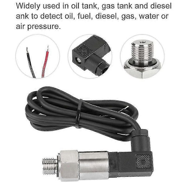 Tryktransmitter Tryktransducer Sensor 0-10Bar 9-32VDC G1/4 4-20MA 0,5%