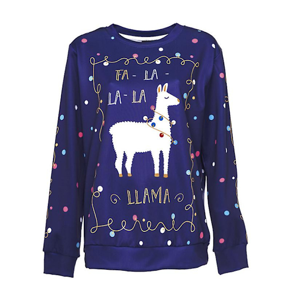 Pariskunnalle printed pitkähihainen neulepusero Miesten naisten joulujuhla pyöreä kaula Uutuus ruma neulepusero casual topit style 11 M