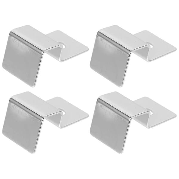 Akvariumskyddshållare Rektangulär Elegant Design Säkerhetsstöd Akvarium Glaslockhållare Rostfritt Stål 4-pack