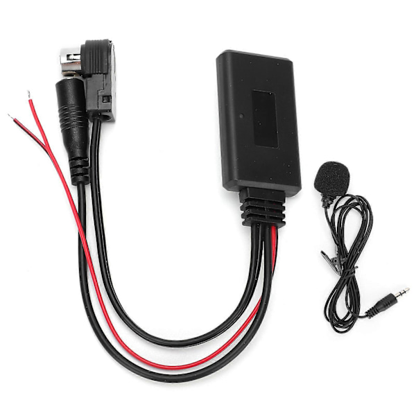 Bluetooth AUX Kabel Adapter med Mikrofon Smartphone Håndfri Opkald til Alpine Radioer