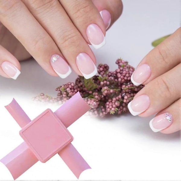Pro Franska Nagelspetsar Modell Trimmer Guide för Akrylnaglar Fransk Manikyr Cutter Nagelkonstverktyg