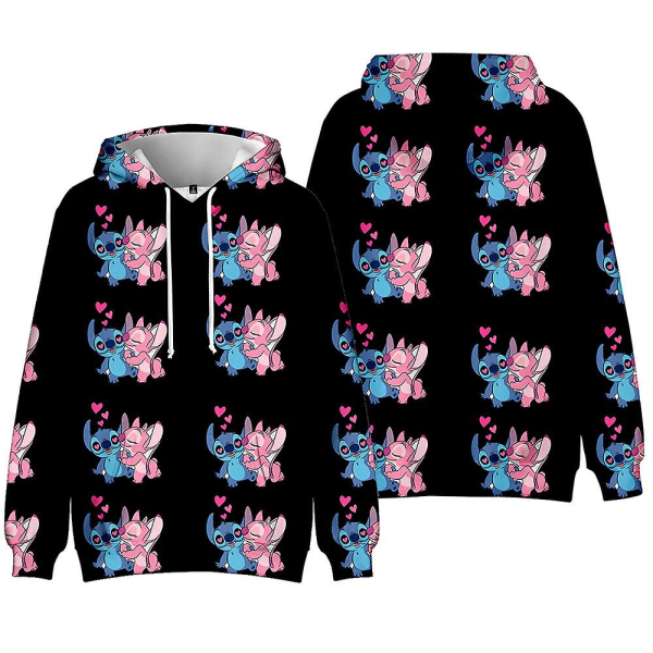 Lapset Pojat Tytöt Lilo & Stitch -huppari pitkähihainen huppari Topit Lahjat style 4 160