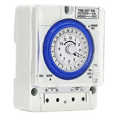 Timer 15 minutters minimumsindstilling Enhed 100-240V AC Bred anvendelse Mekanisk timer Batteridrevet til ovn