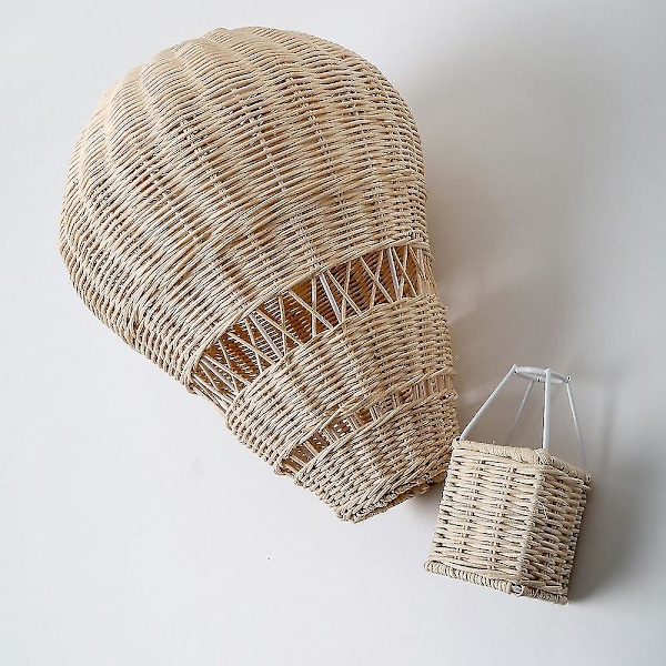 Handvävd Rattan Luftballong Barnrum Bohemisk Barnkammar Dekoration Fotorekvisita