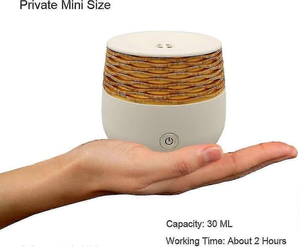 Små æteriske oliediffusere Mini Diffuser til æteriske olier Trækorn 30ml