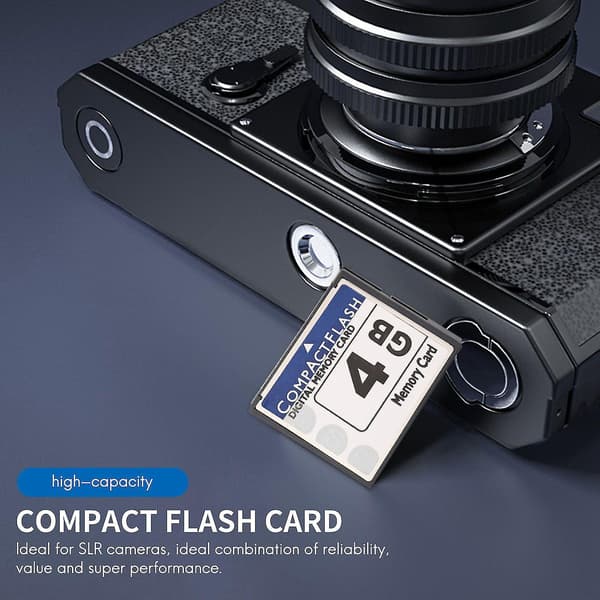Professionelt 4GB Compact Flash hukommelseskort (Hvid & Blå)